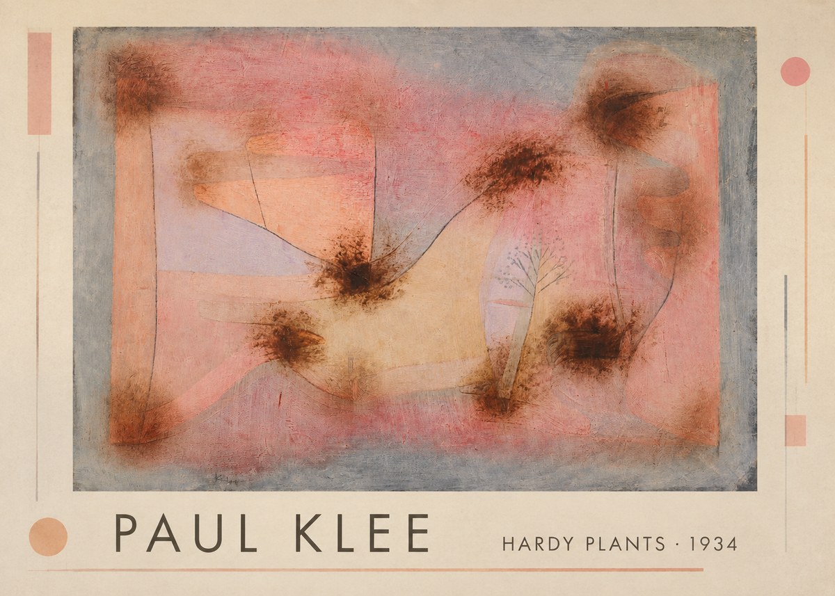 Paul Klee Hardy Plants II No1 - Affiche