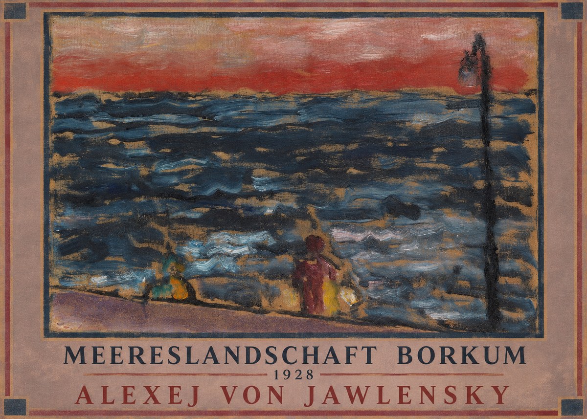Alexej von Jawlensky Meereslandschaft Borkum No1 - Affiche