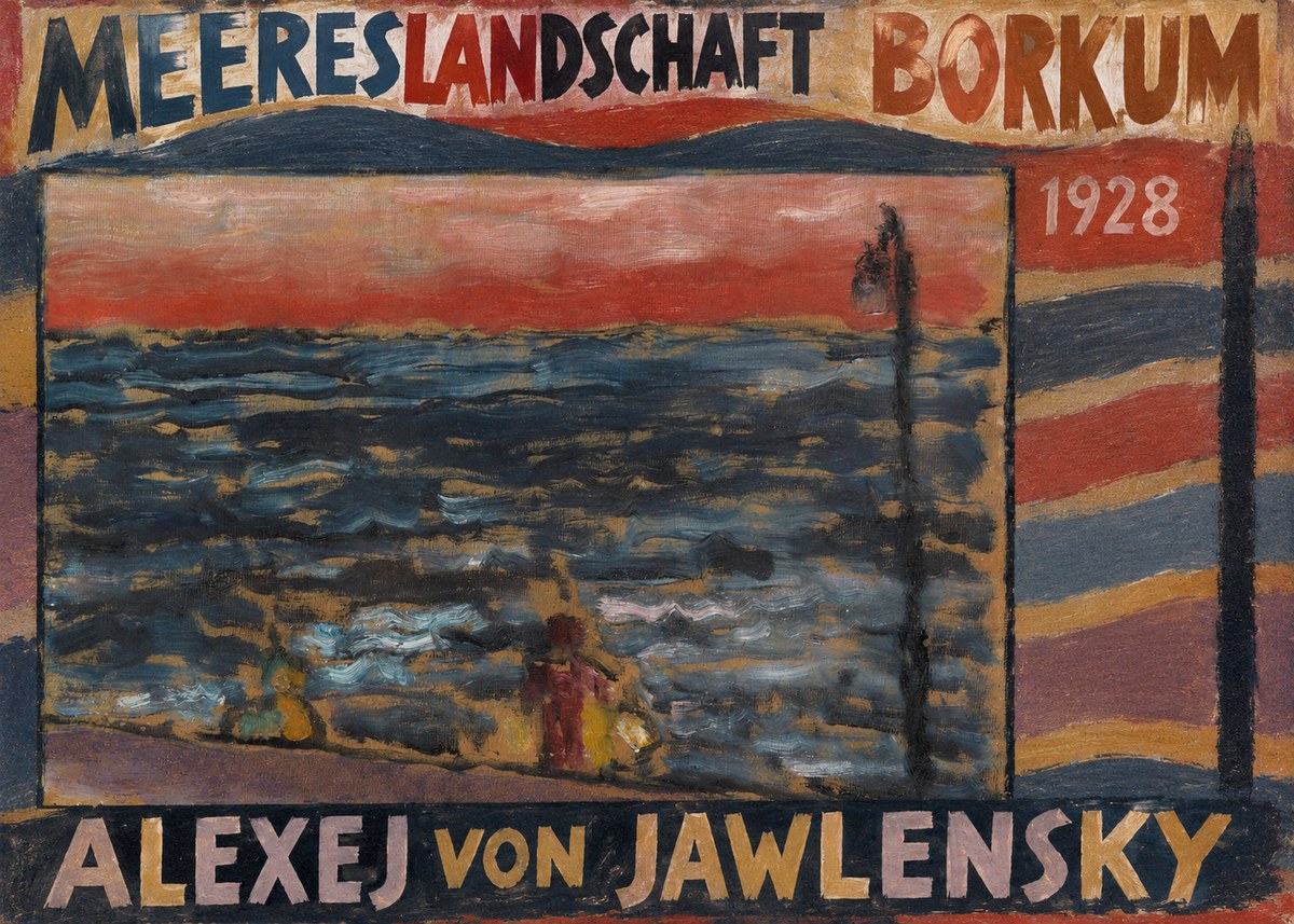 Alexej von Jawlensky Meereslandschaft Borkum No2 - Affiche