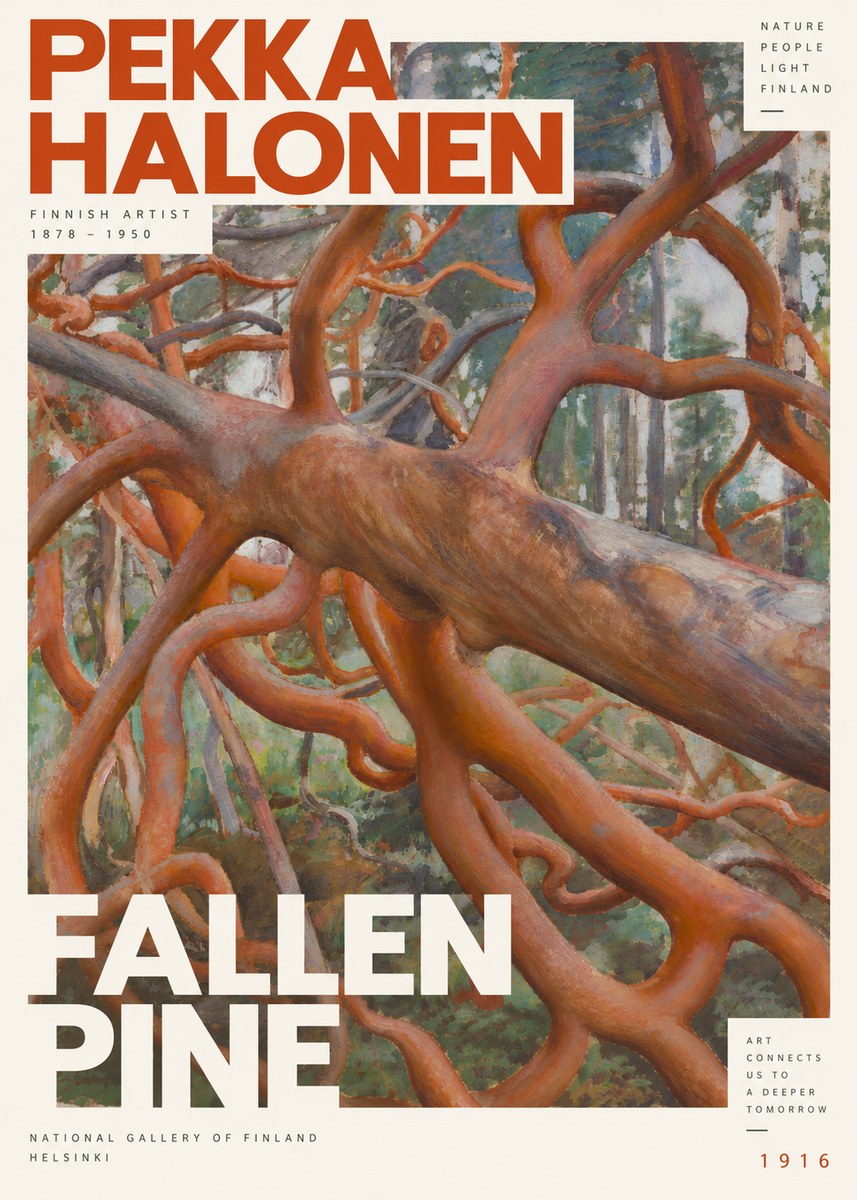 Pekka Halonen Fallen Pine No6 - Affiche