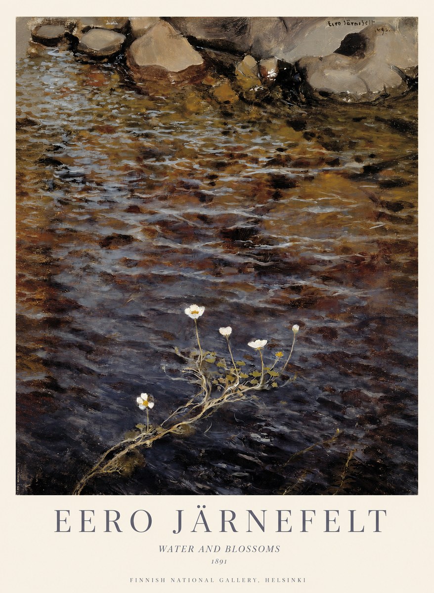 Eero Järnefelt Water and Blossoms No1 - Affiche