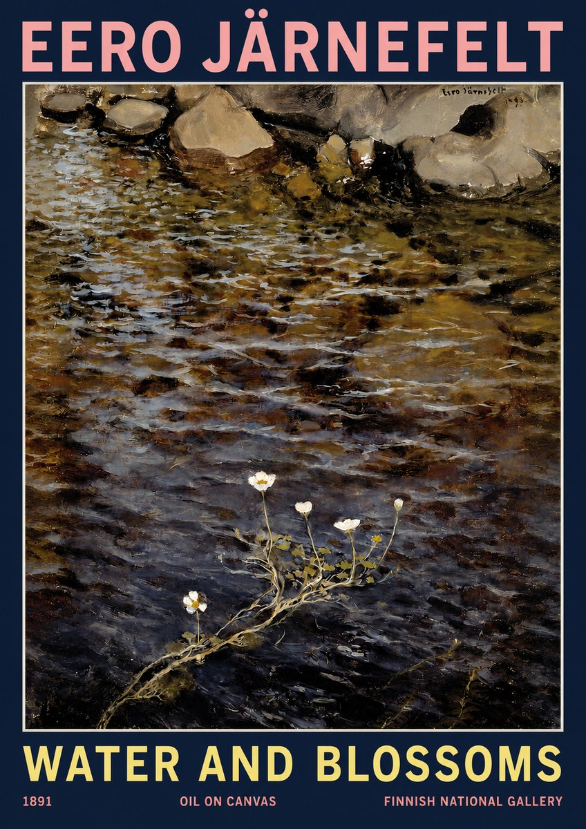 Eero Järnefelt Water and Blossoms No2 - Affiche