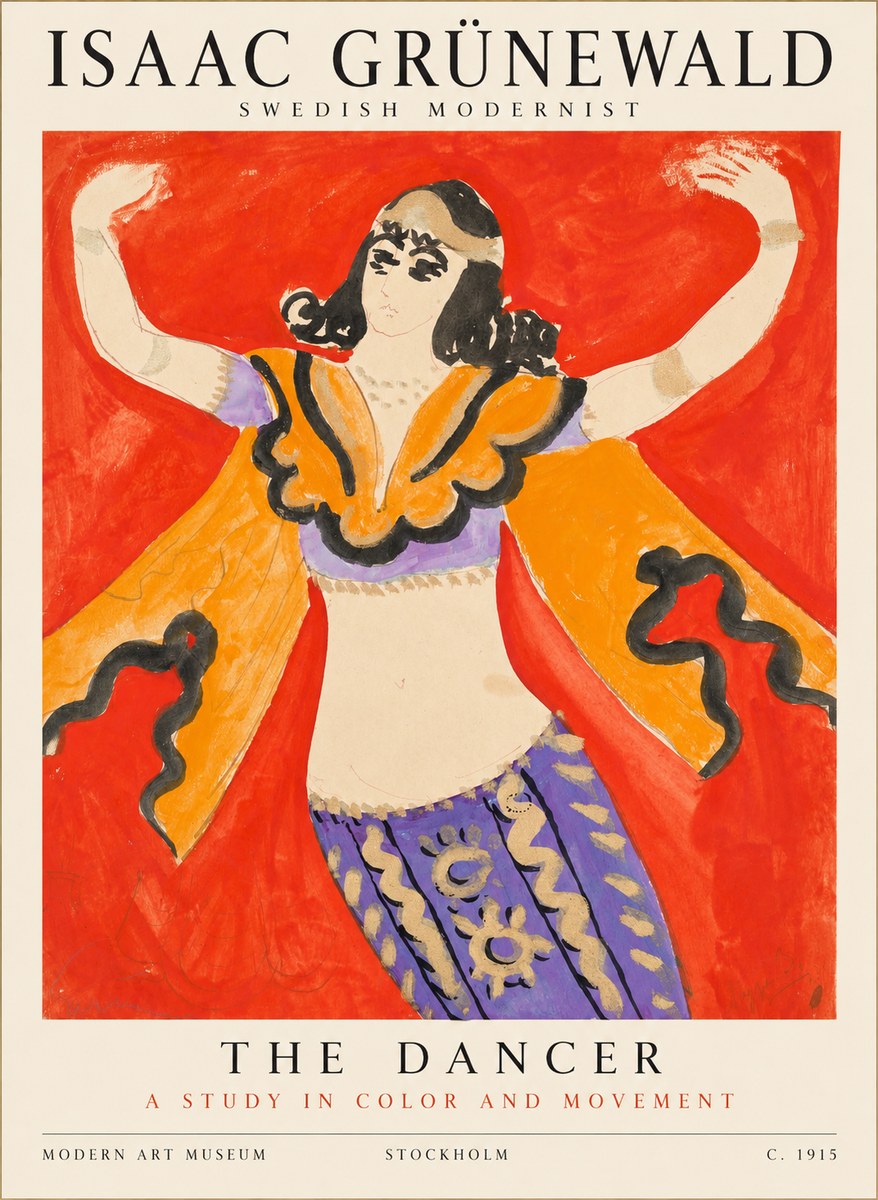 Isaac Grünewald The Dancer I No1 - Affiche