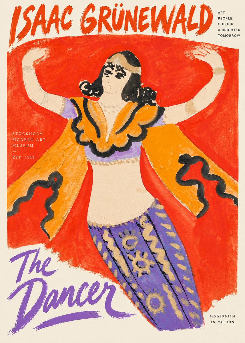 Isaac Grünewald The Dancer I No4 - Affiche