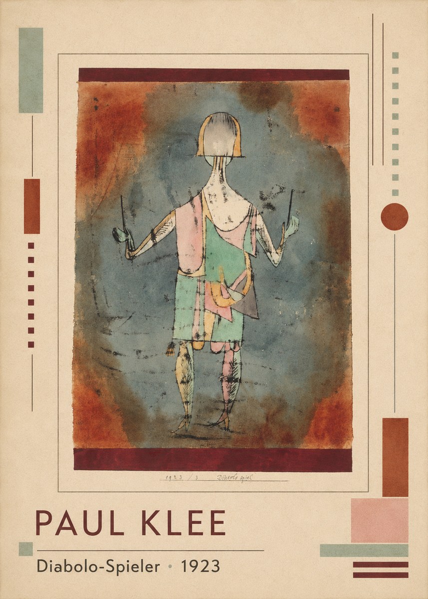 Paul Klee Diabolo-spieler No1 - Affiche