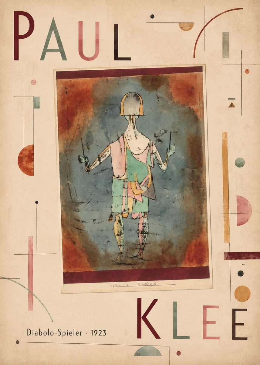 Paul Klee Diabolo-spieler No4 - Affiche