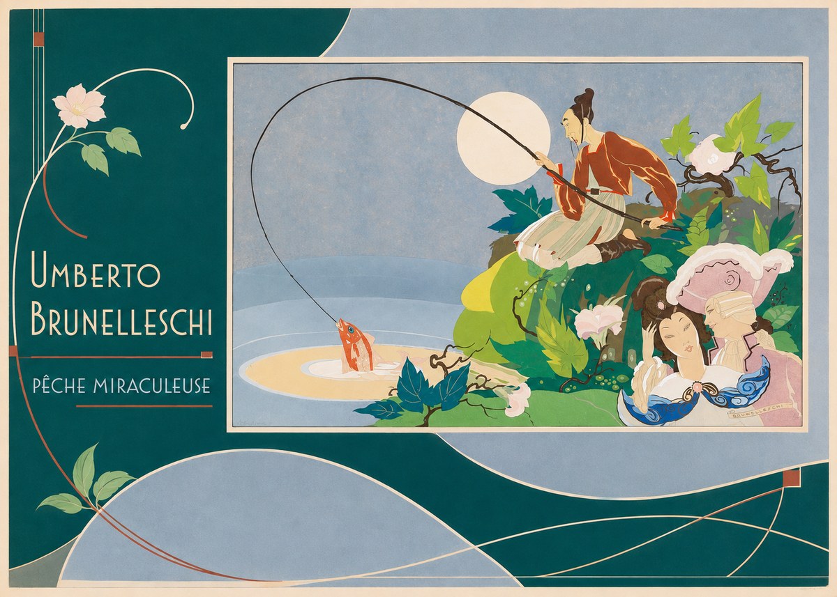 Umberto Brunelleschi Pêche Miraculeuse No2 - Affiche
