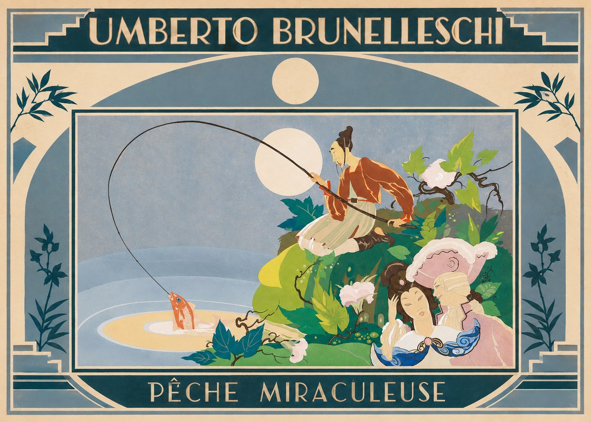 Umberto Brunelleschi Pêche Miraculeuse No4 - Affiche