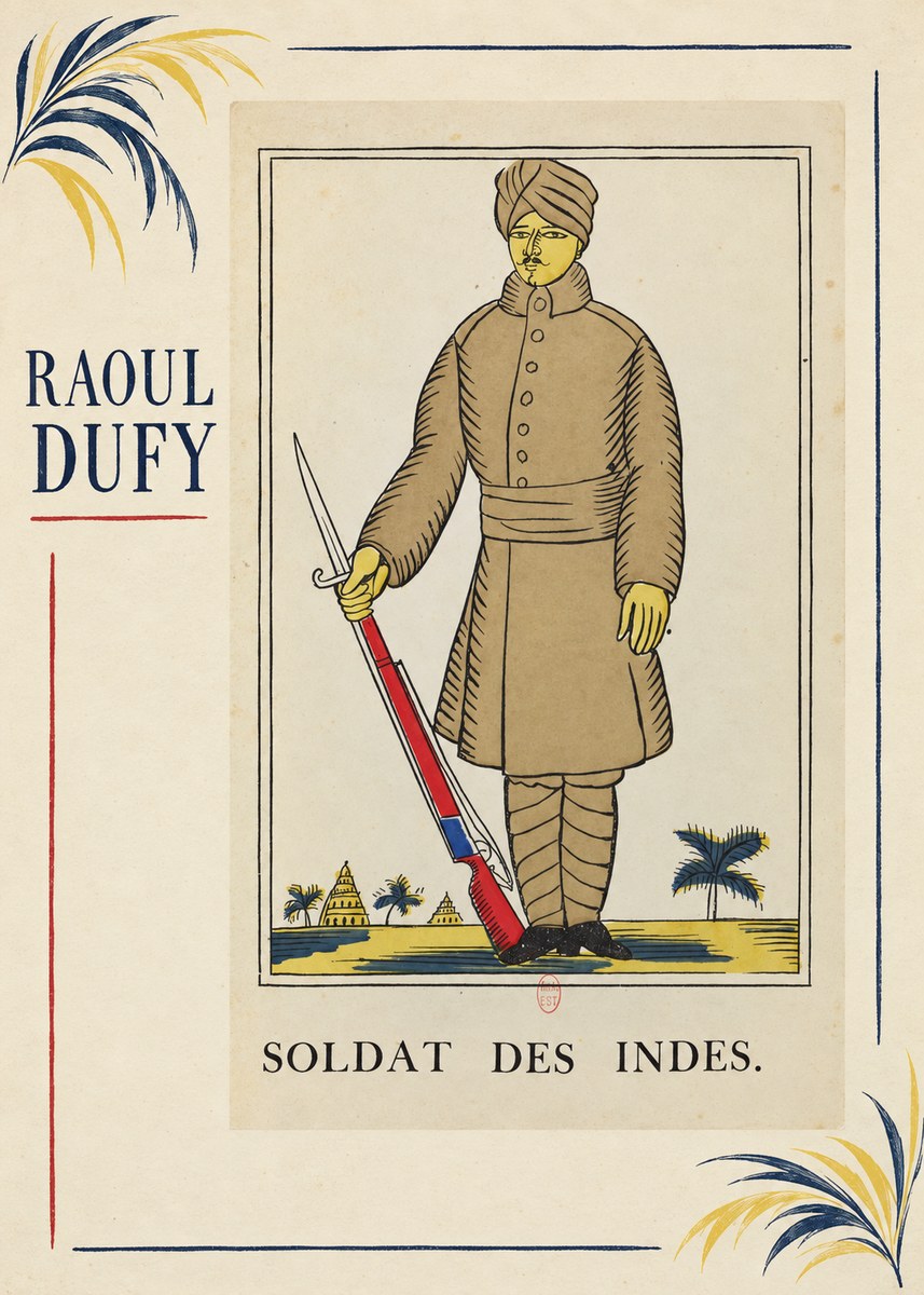 Raoul Dufy Soldat Des Indes. No3 - Affiche