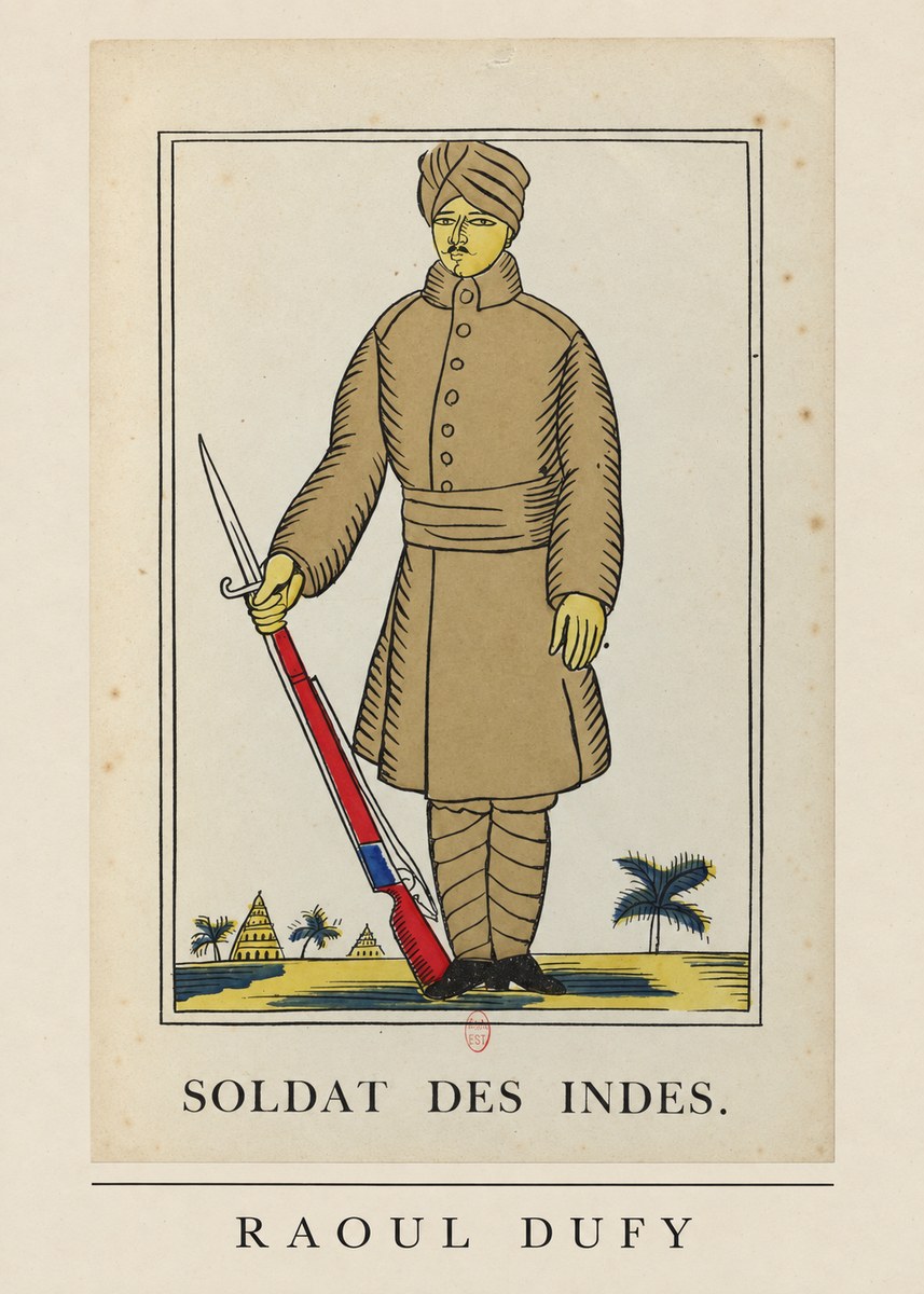 Raoul Dufy Soldat Des Indes. No6 - Affiche