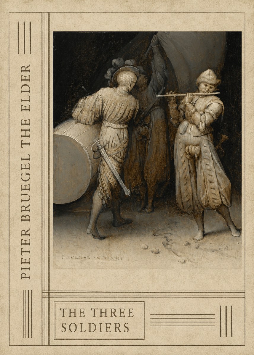 Pieter Bruegel The Three Soldiers No2 - Affiche