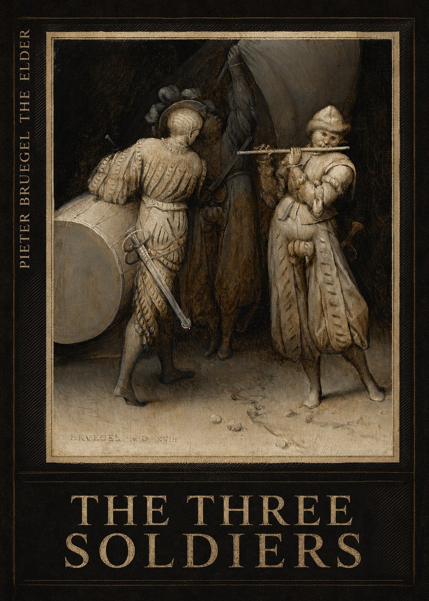 Pieter Bruegel The Three Soldiers No6 - Affiche