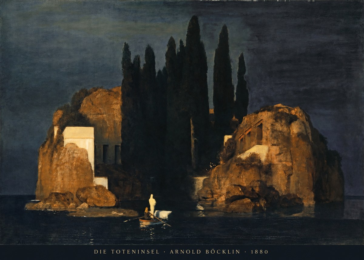 Arnold Böcklin Die Toteninsel VI No2 - Affiche
