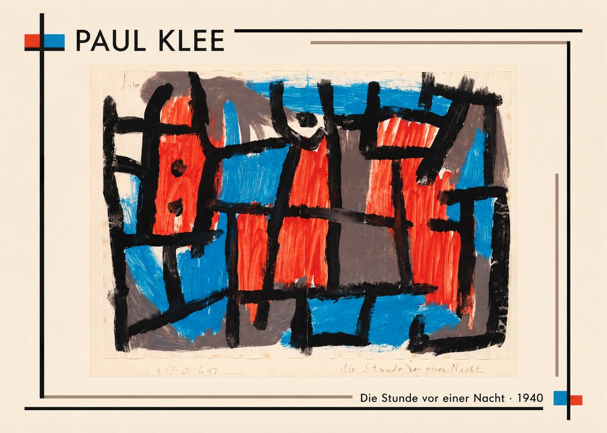 Paul Klee Die Stunde Vor Einer Nacht No2 - Affiche