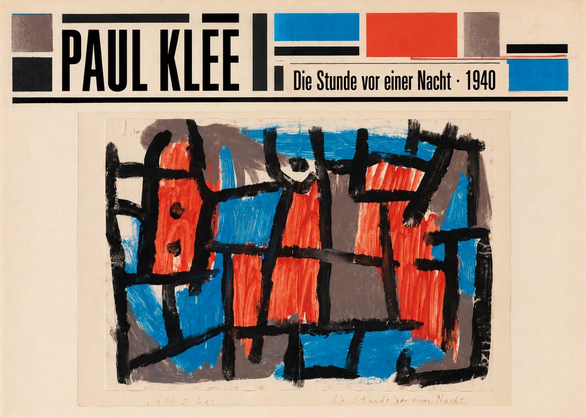 Paul Klee Die Stunde Vor Einer Nacht No6 - Affiche