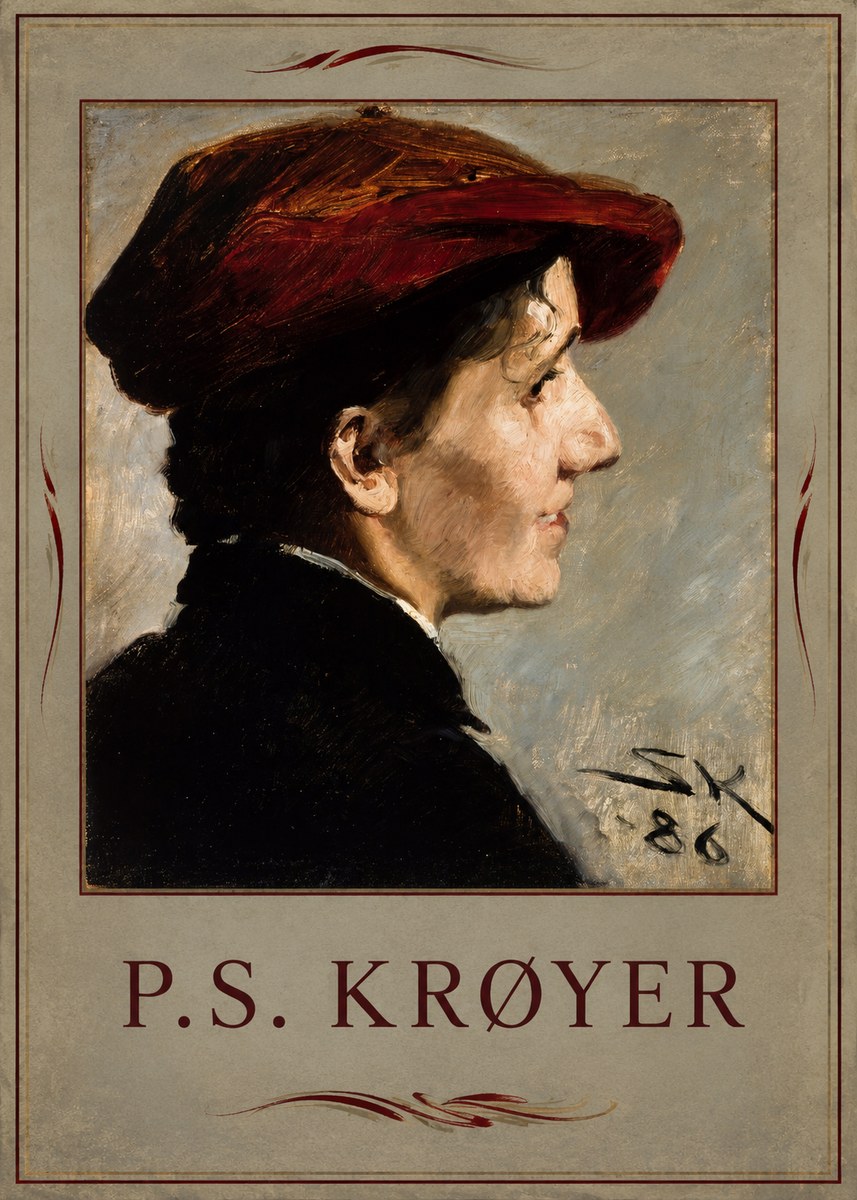 P.S. Krøyer Portrait of a Young Girl No4 - Affiche