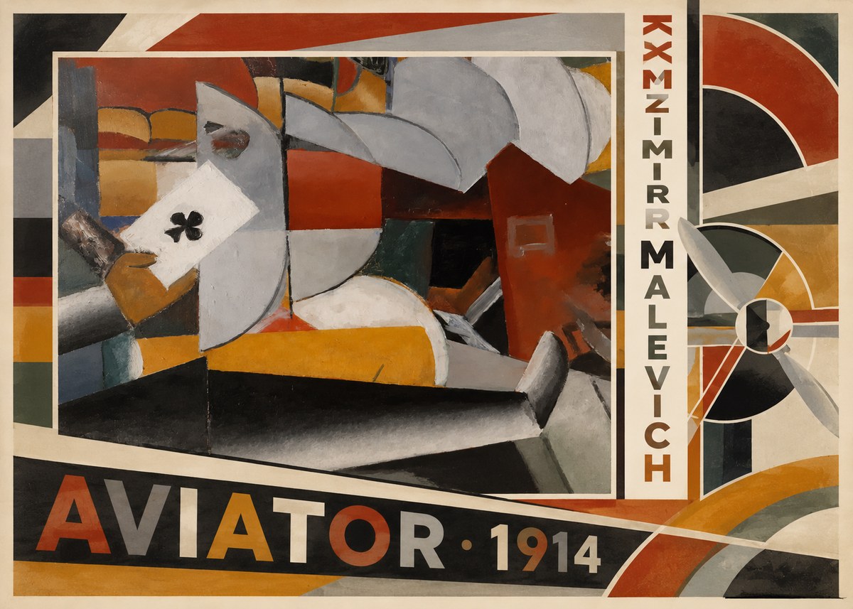 Kazimir Malevich Aviator No4 - Affiche