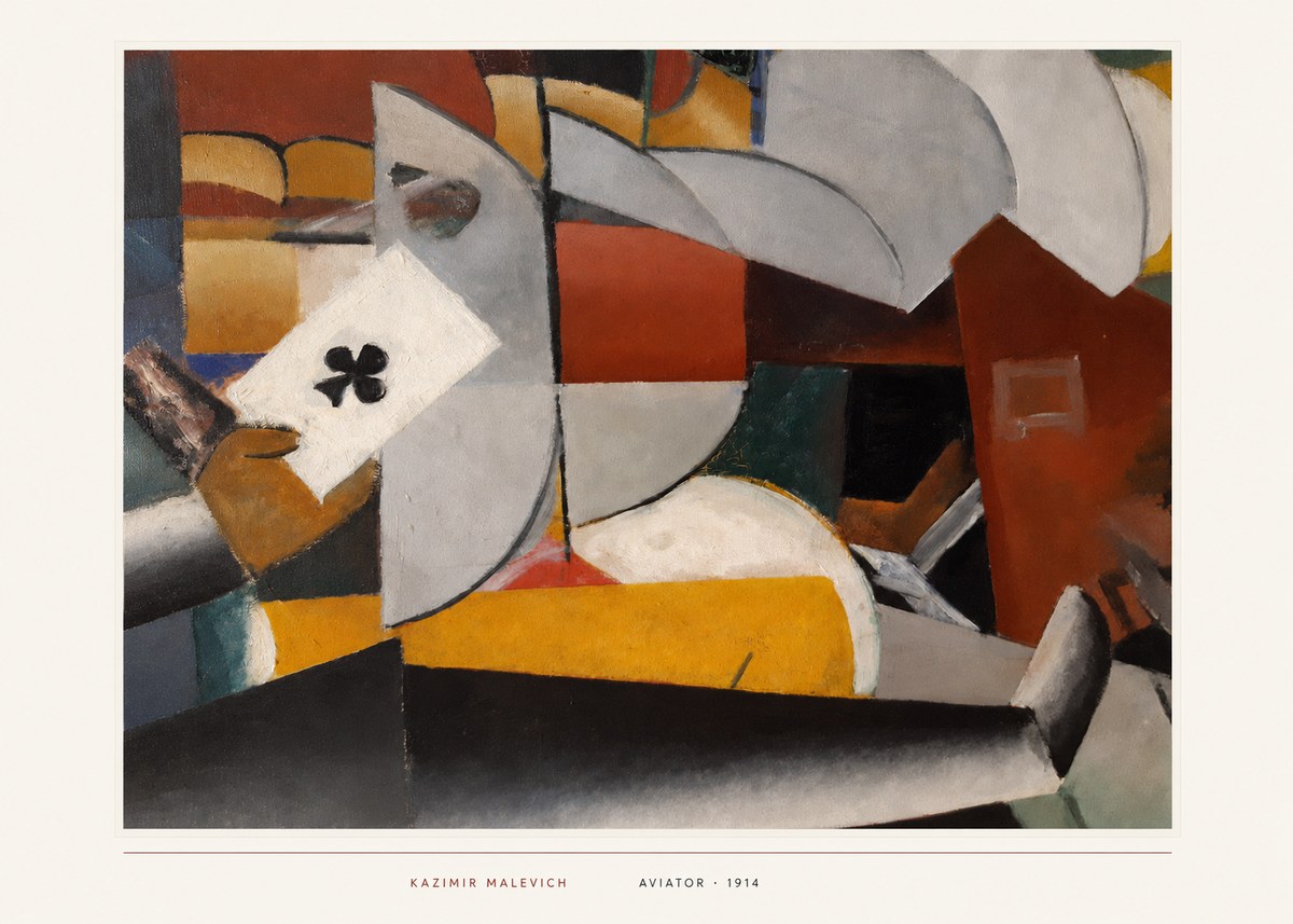 Kazimir Malevich Aviator No6 - Affiche