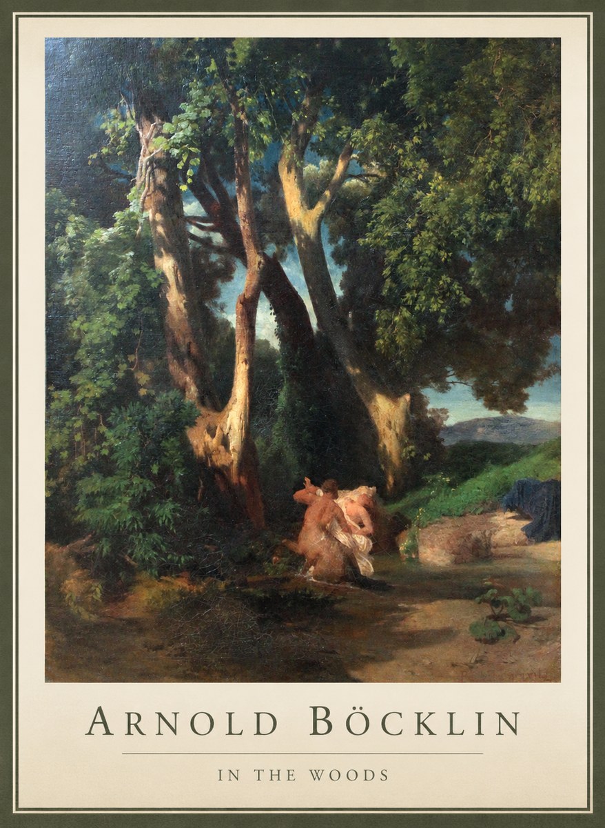 Arnold Böcklin In the Woods No1 - Affiche