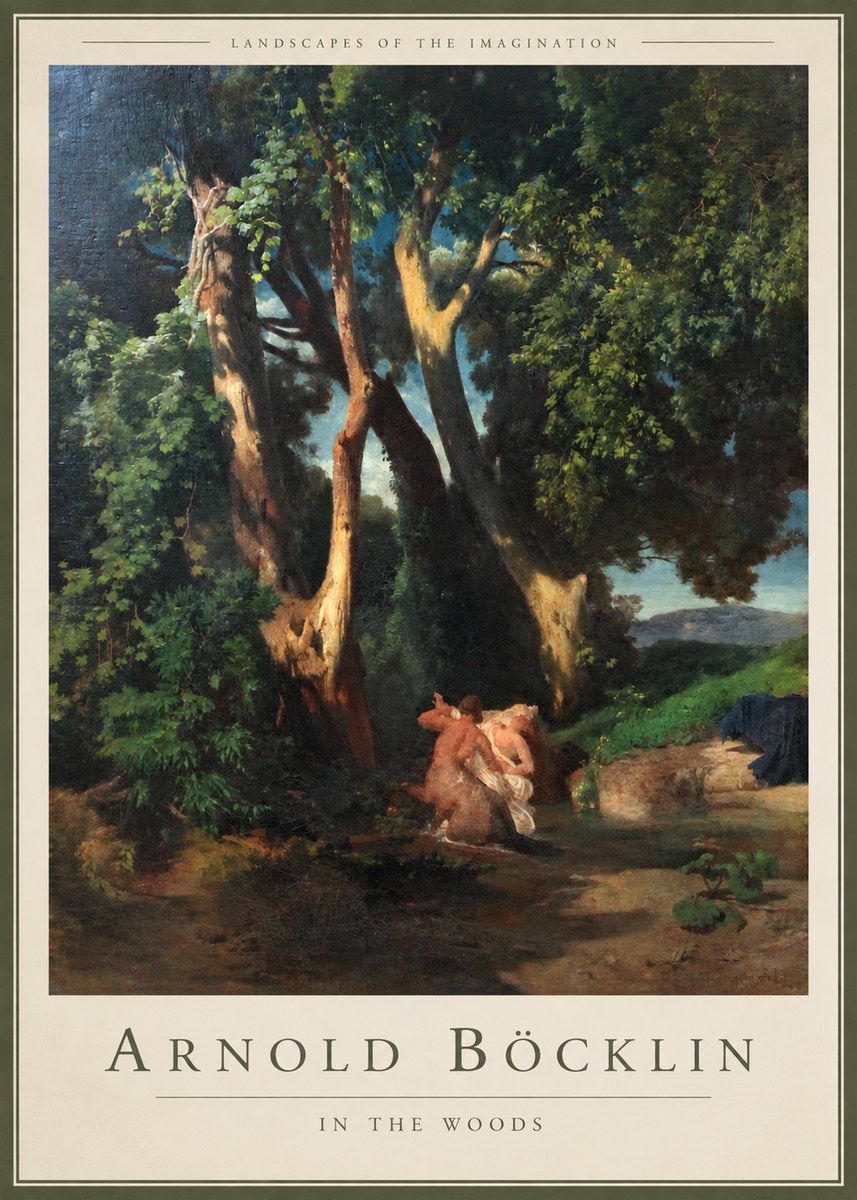 Arnold Böcklin In the Woods No2 - Affiche