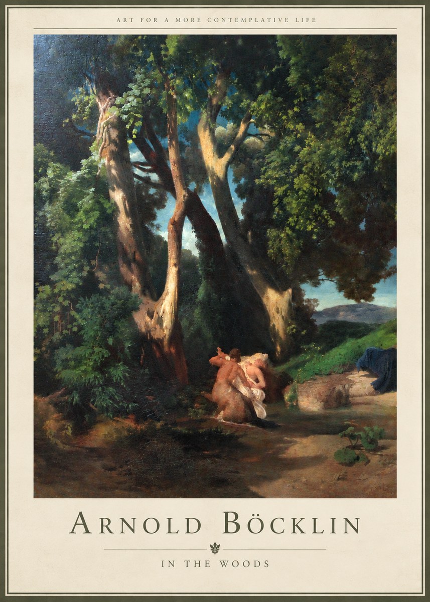 Arnold Böcklin In the Woods No4 - Affiche