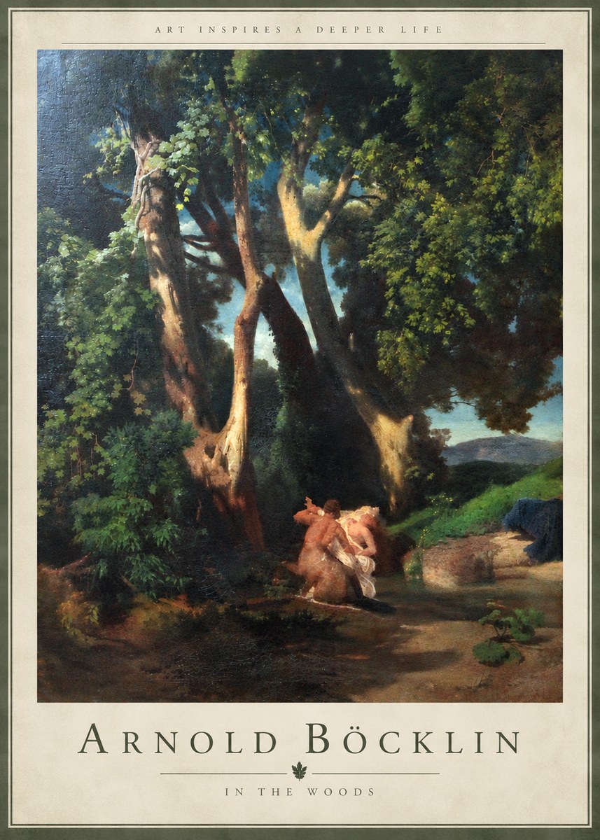 Arnold Böcklin In the Woods No5 - Affiche
