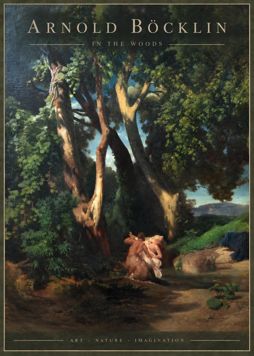 Arnold Böcklin In the Woods No6 - Affiche