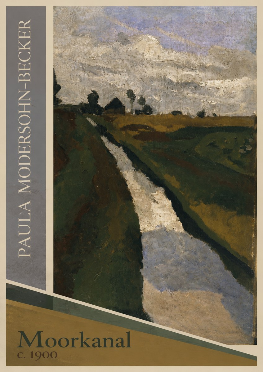 Paula Modersohn-Becker Moorkanal No1 - Affiche