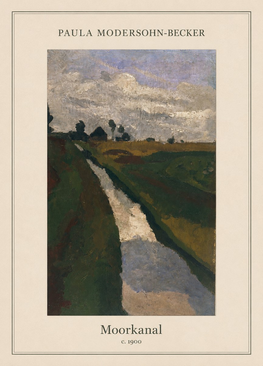 Paula Modersohn-Becker Moorkanal No5 - Affiche