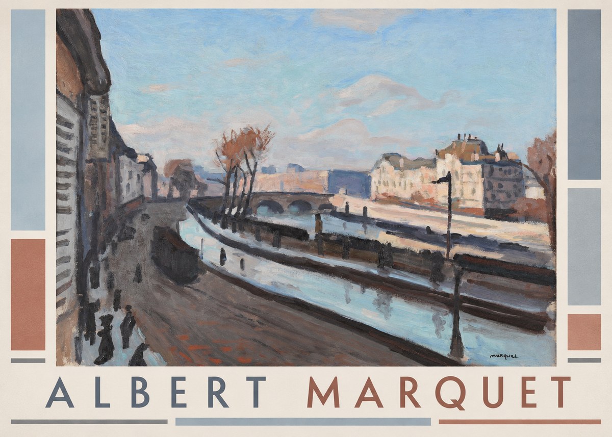 Albert Marquet Le Pont-neuf No3 - Affiche