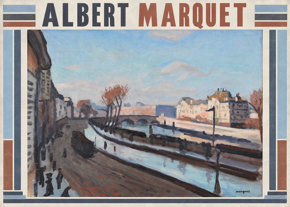 Albert Marquet Le Pont-neuf No5 - Affiche