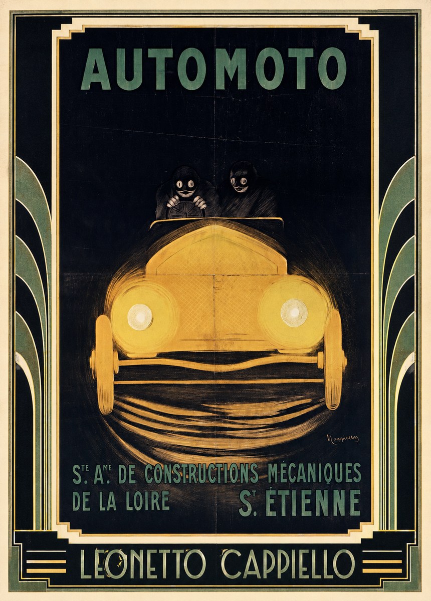 Leonetto Cappiello Automoto No1 - Affiche