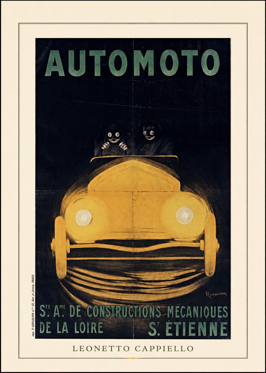 Leonetto Cappiello Automoto No4 - Affiche