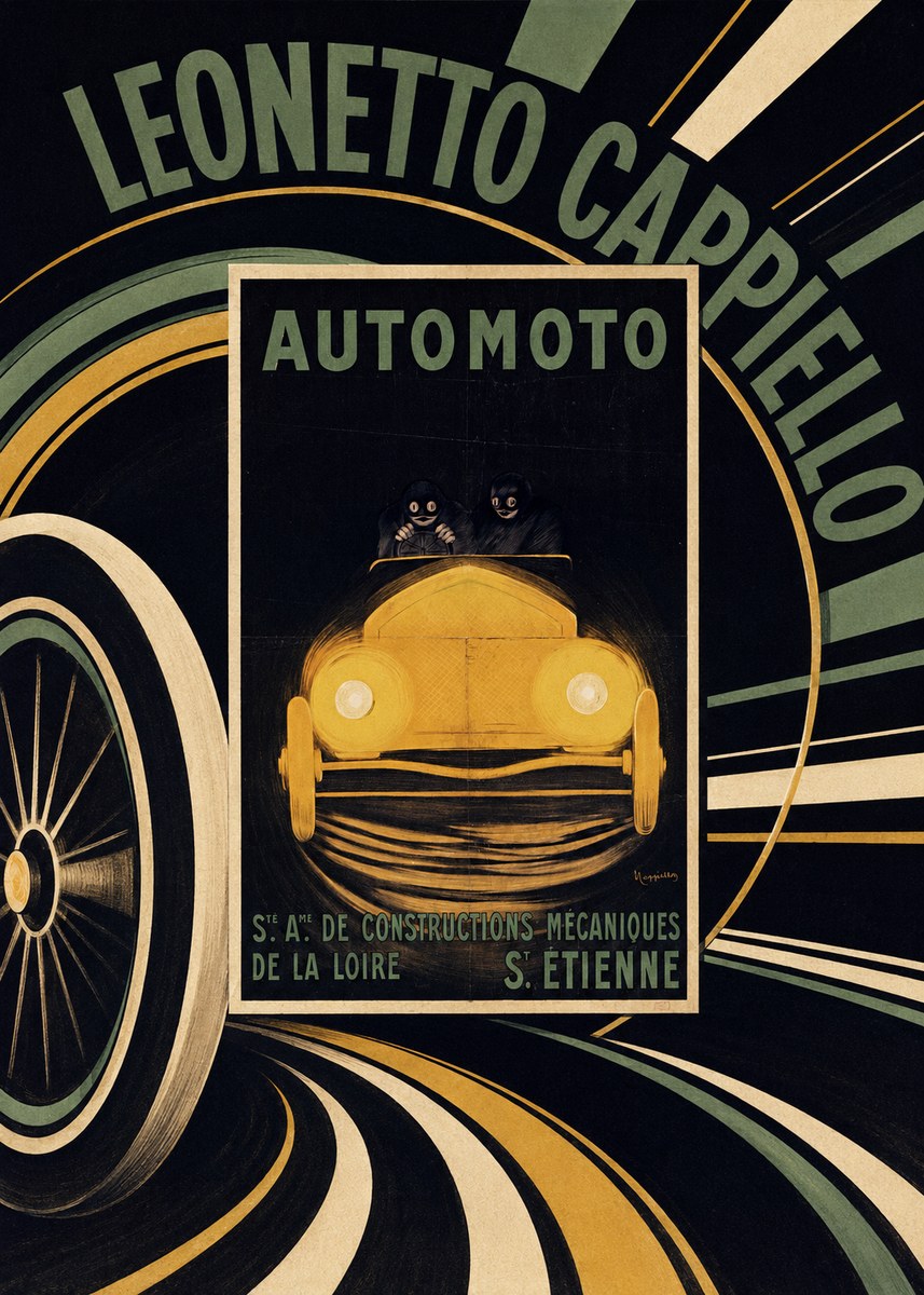 Leonetto Cappiello Automoto No5 - Affiche