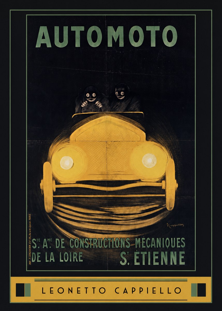Leonetto Cappiello Automoto No6 - Affiche
