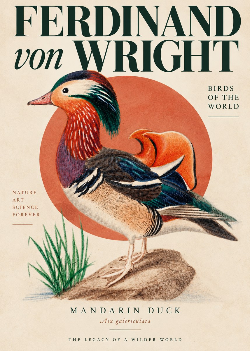 Ferdinand von Wright Mandarin Duck No4 - Affiche