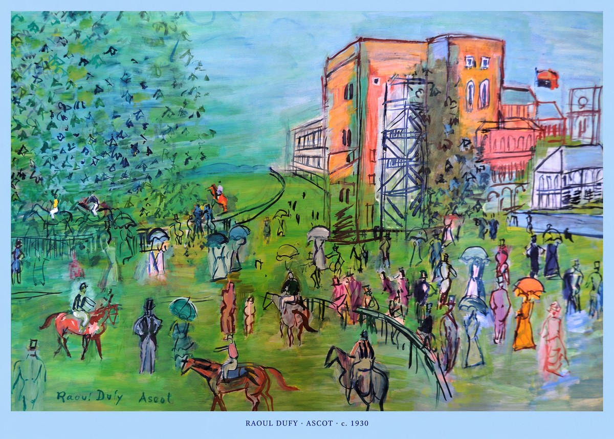 Raoul Dufy Ascot C. 1930 II No5 - Affiche