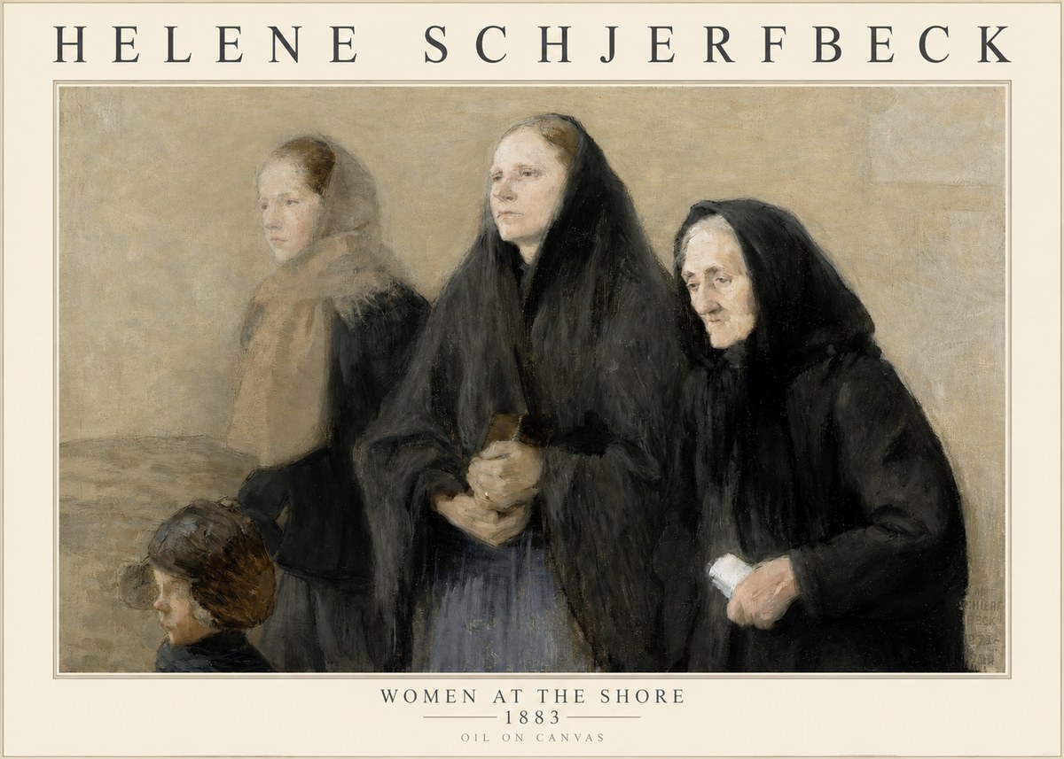 Helene Schjerfbeck Women at the Shore No1 - Affiche