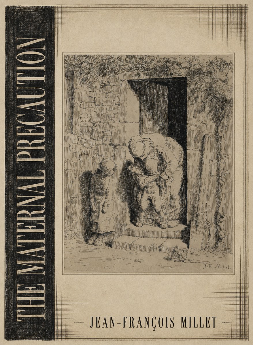 Jean-François Millet The Maternal Precaution No2 - Affiche