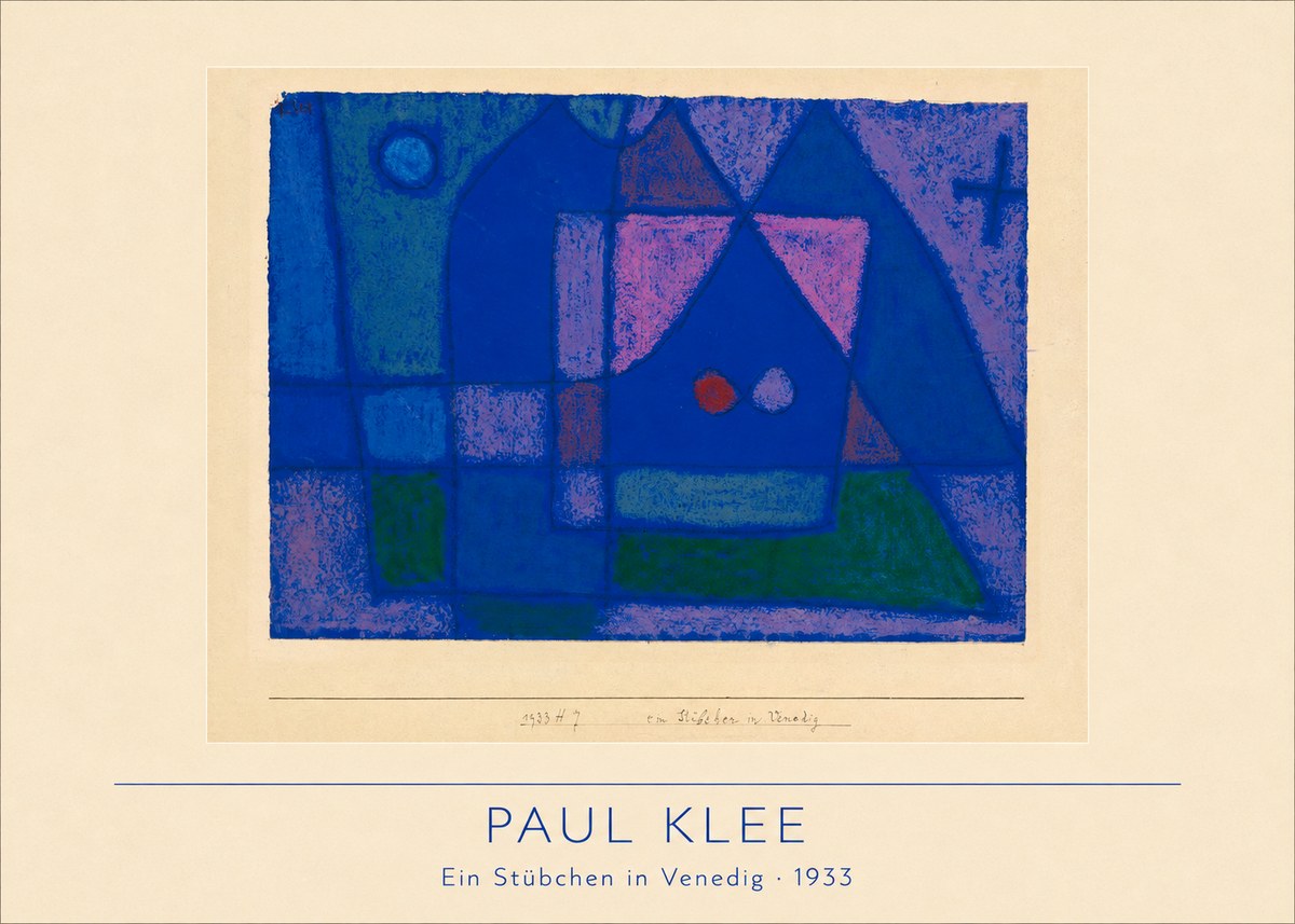 Paul Klee Ein Stübchen in Venedig No2 - Affiche