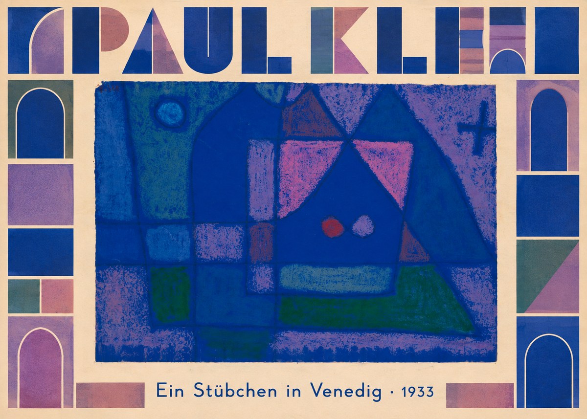 Paul Klee Ein Stübchen in Venedig No5 - Affiche