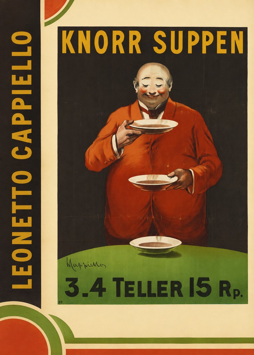 Leonetto Cappiello Knorr Suppen No2 - Affiche