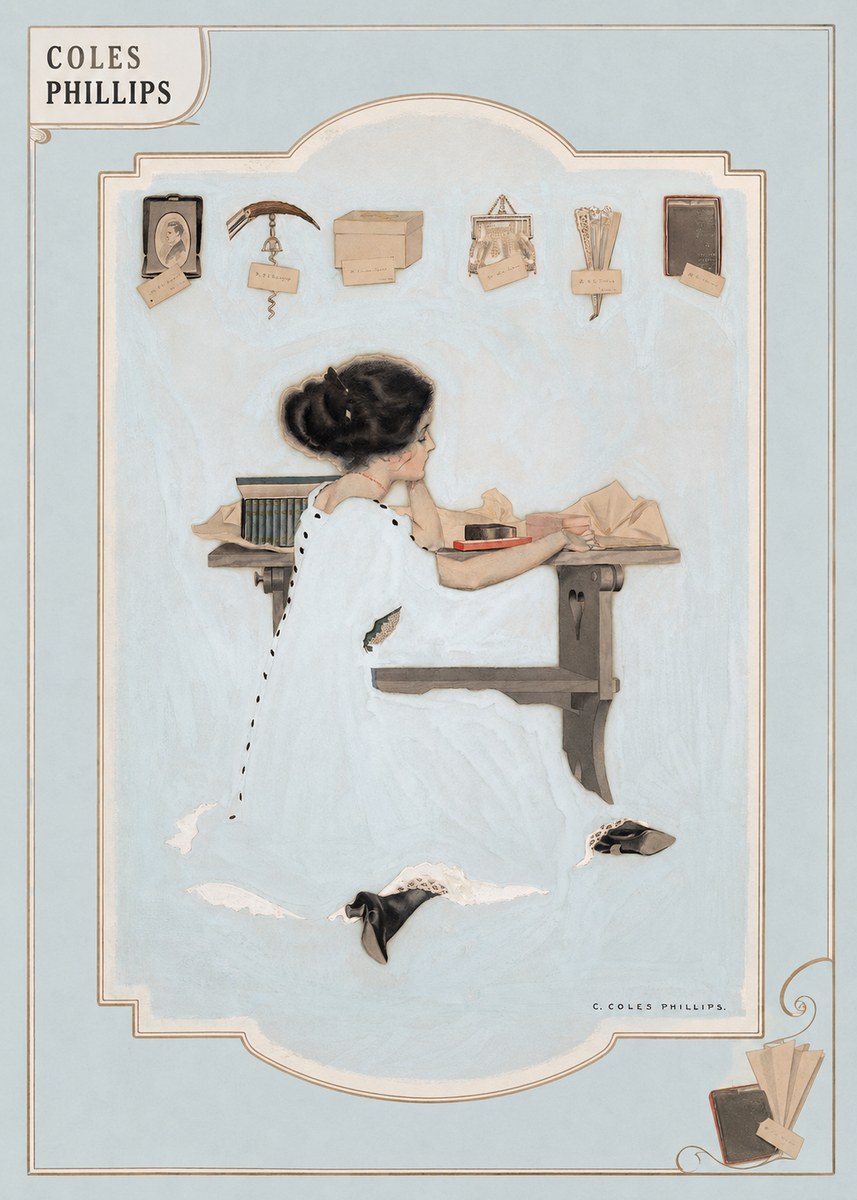 Coles Phillips Remembrance No4 - Affiche