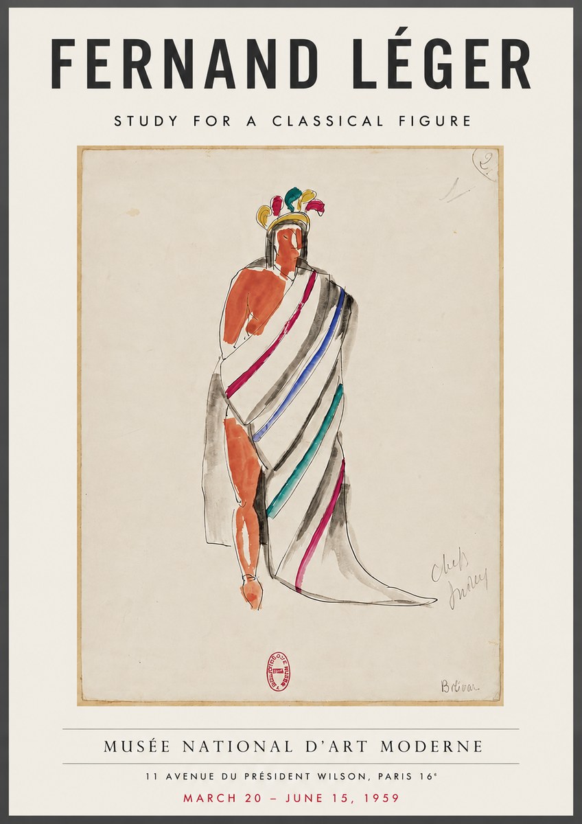 Fernand Léger Chefs Indiens No4 - Affiche