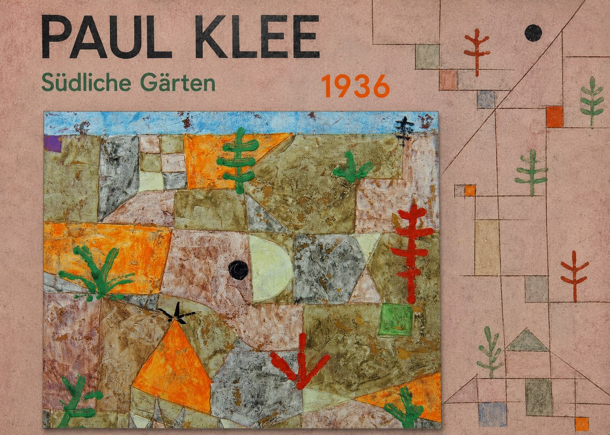 Paul Klee Südliche Gärten No5 - Affiche