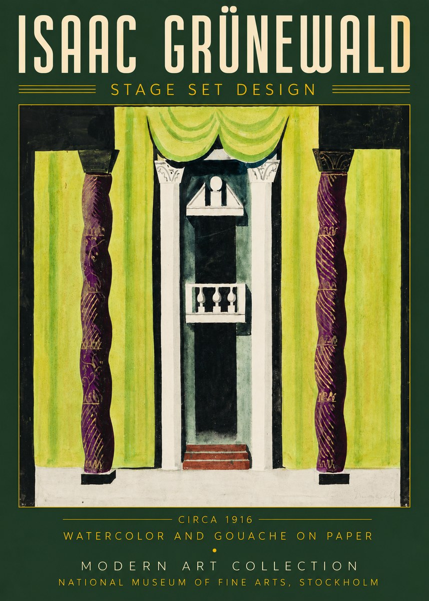 Isaac Grünewald Stage Set Design No4 - Affiche