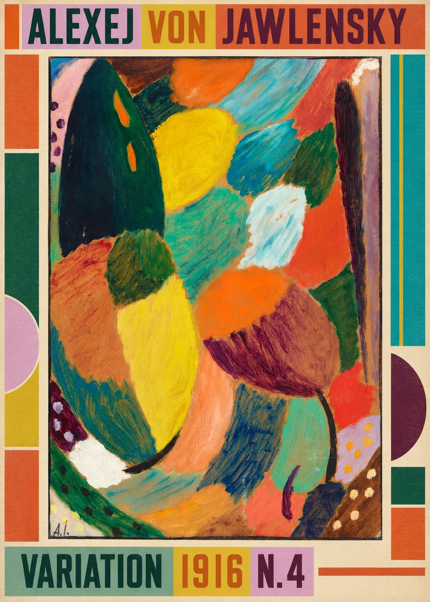 Alexej von Jawlensky Variation 1916 N.4 No2 - Affiche