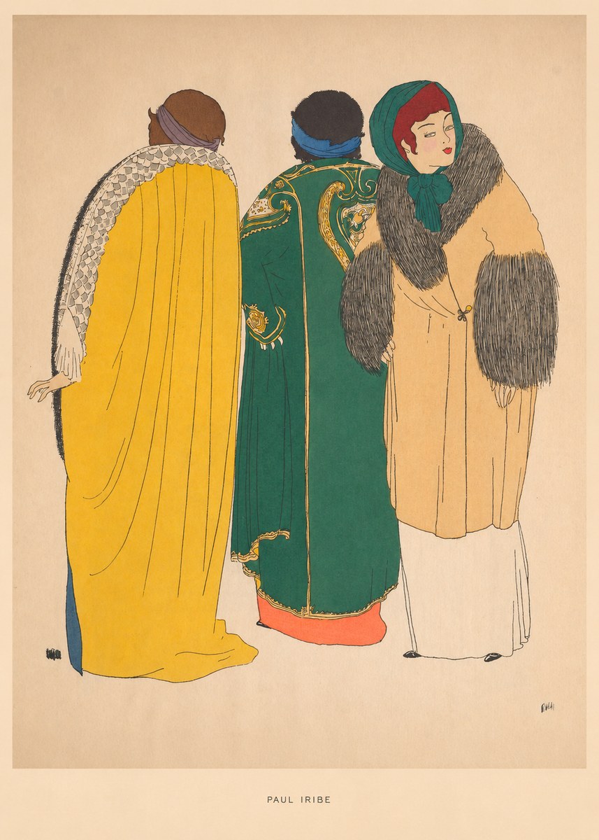 Paul Iribe Fashionable Figures No6 - Affiche