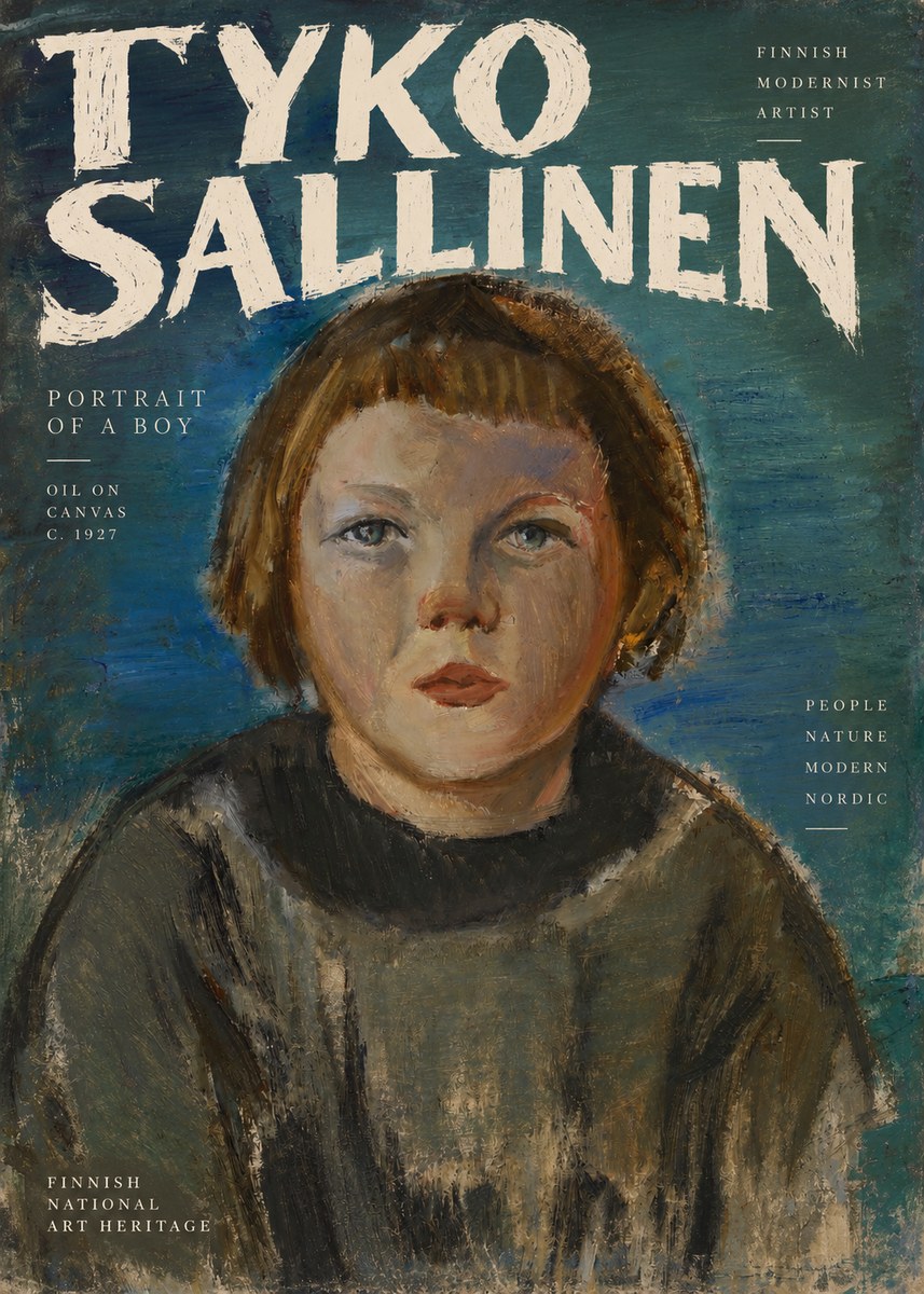 Tyko Sallinen Portrait of a Boy No2 - Affiche