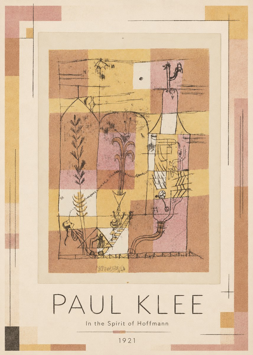 Paul Klee In the Spirit of Hoffmann No1 - Affiche
